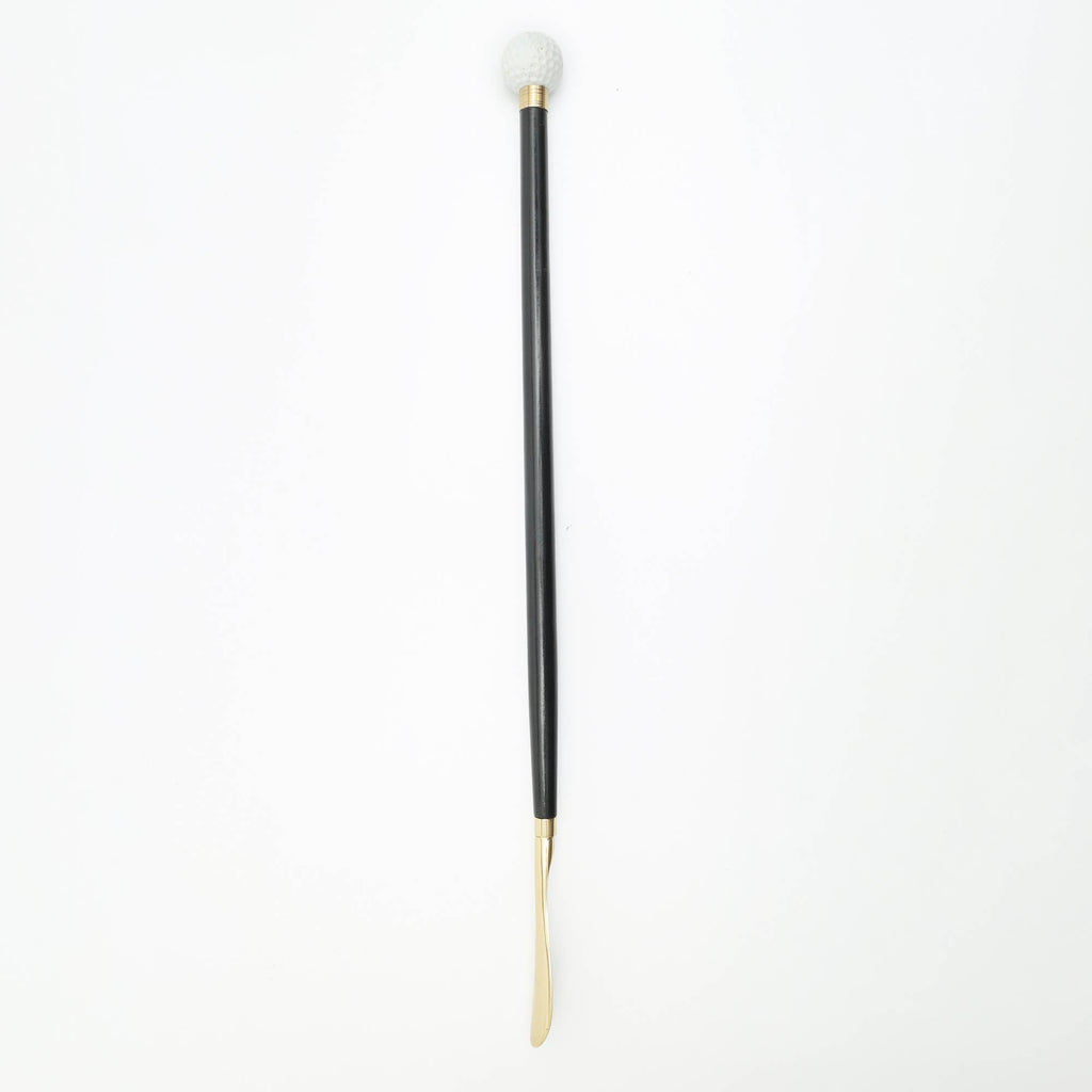 Wooden Shoehorn | Metal Handle Long Shoehorn, 29"