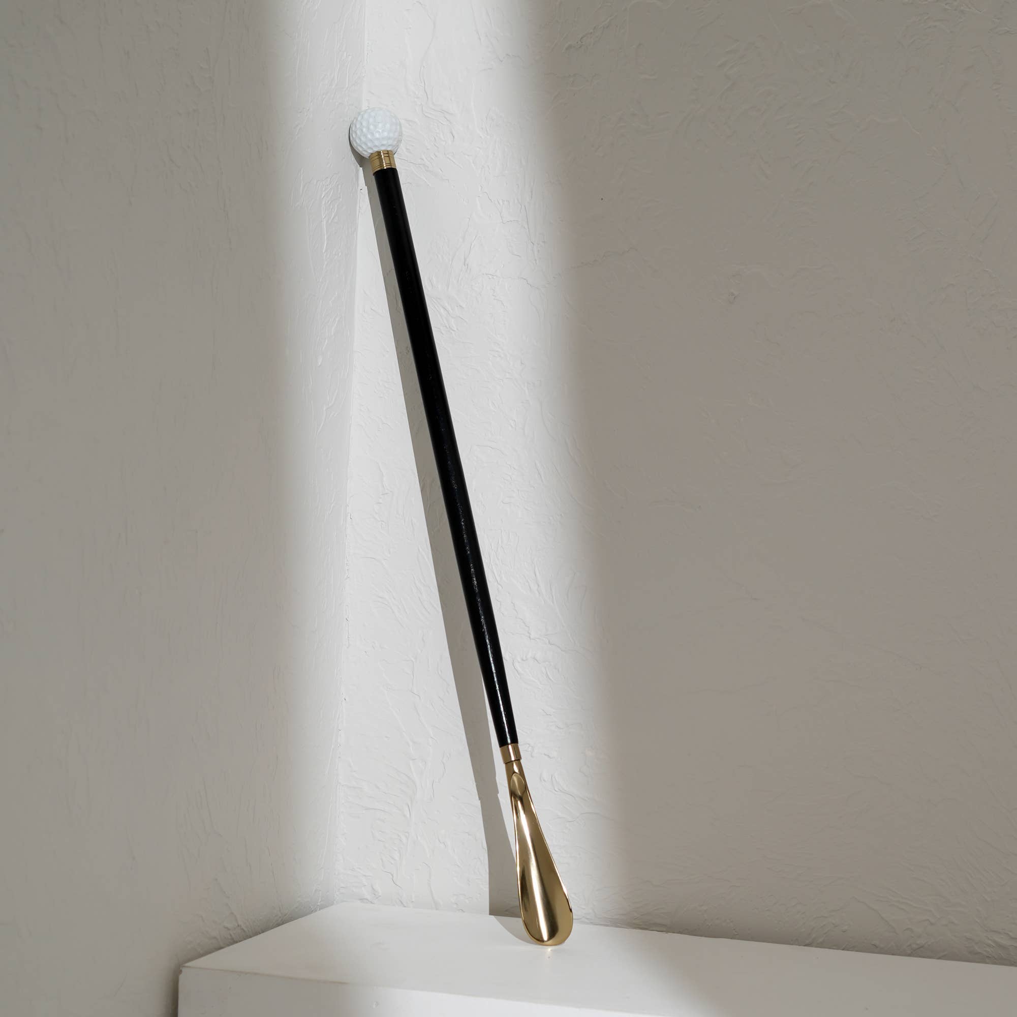 Wooden Shoehorn | Metal Handle Long Shoehorn, 29"