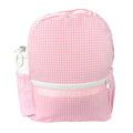 Pink Gingham Medium Backpack w/ Pocket | Mint