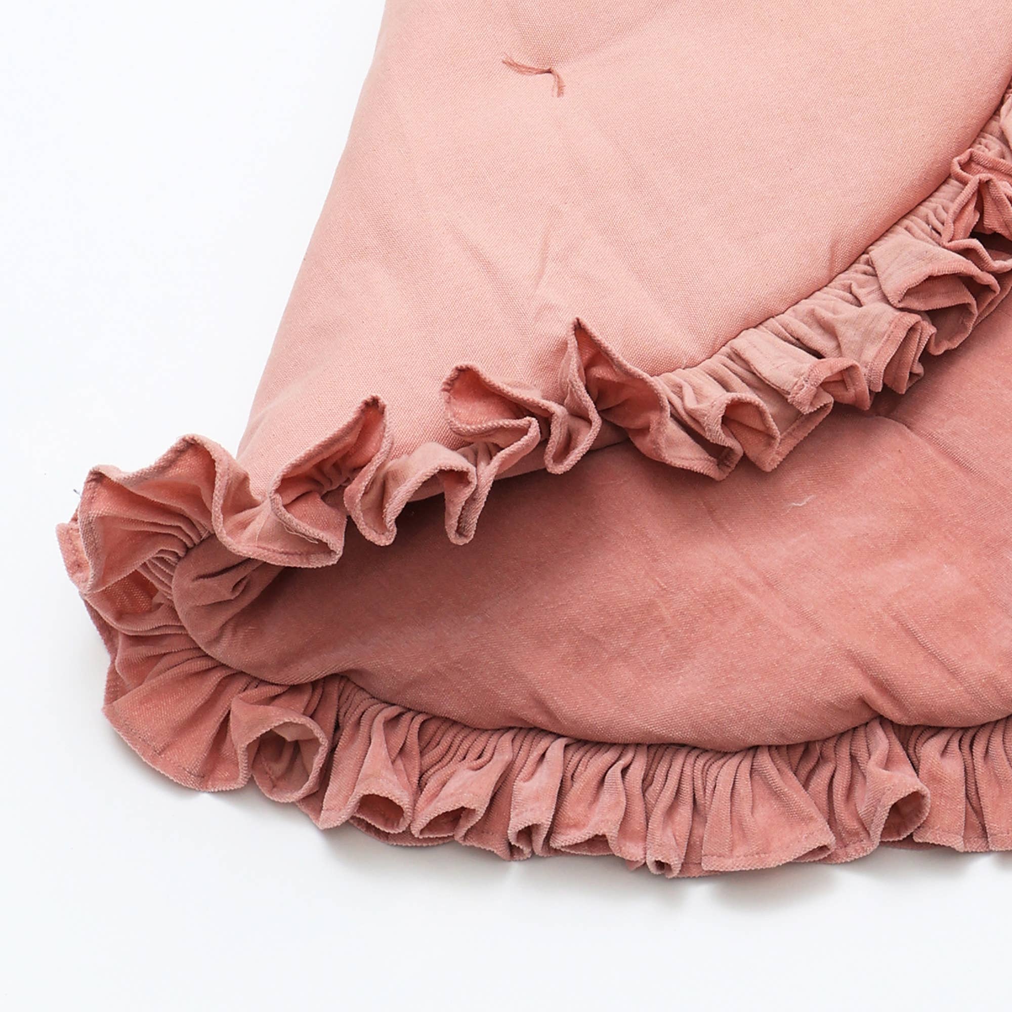 Cotton Soft & Fine Velvet Round Playmat with Frill, 48"